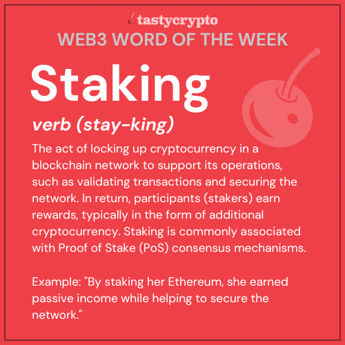 Crypto Staking defined