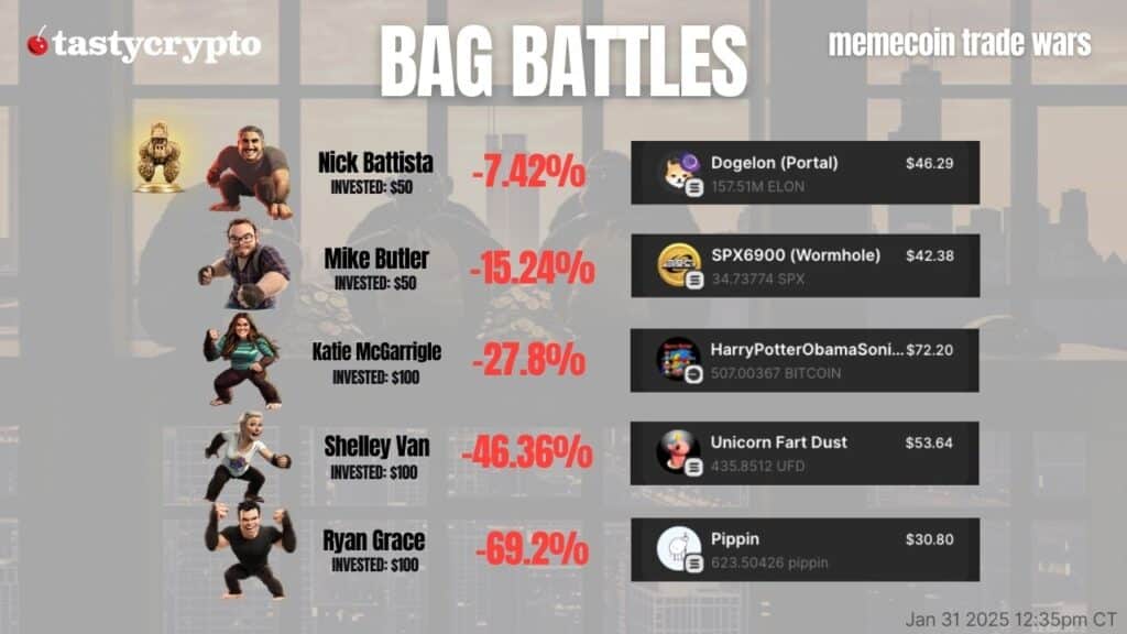 BAG BATTLES update - Jan 31 2025